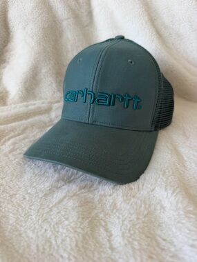 Carhartt Canvas Mesh-Back Logo Graphic Cap - Color Geo - Trucker Hat